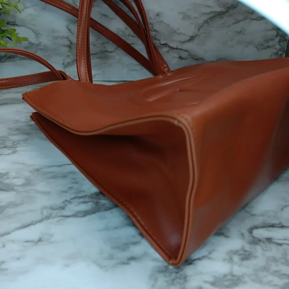 Telfar Medium Shopping Bag- Tan - Picture 5 of 10